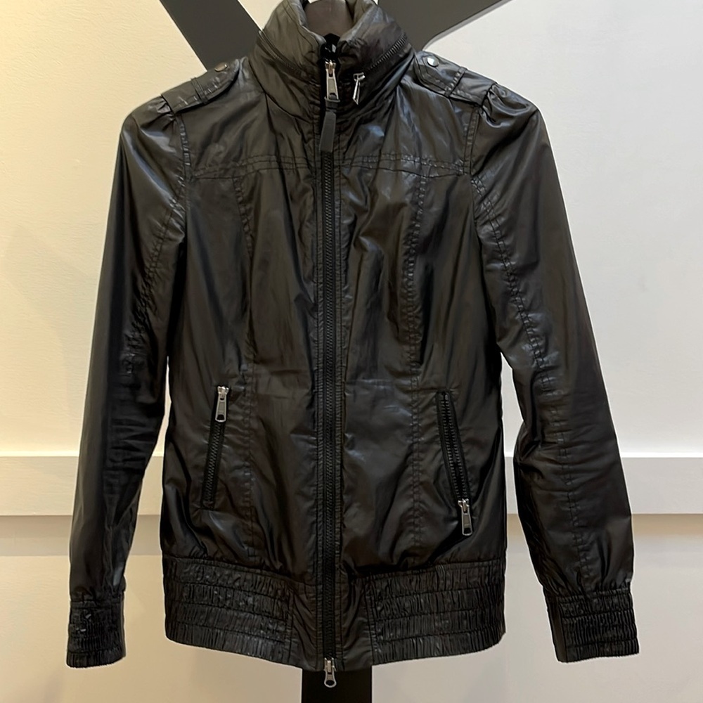 Black Mackage packable windbreaker jacket coat XS